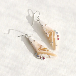 Mexican Onyx and Multicoloured Gemstone Earrings Alana Douvros Jewelry