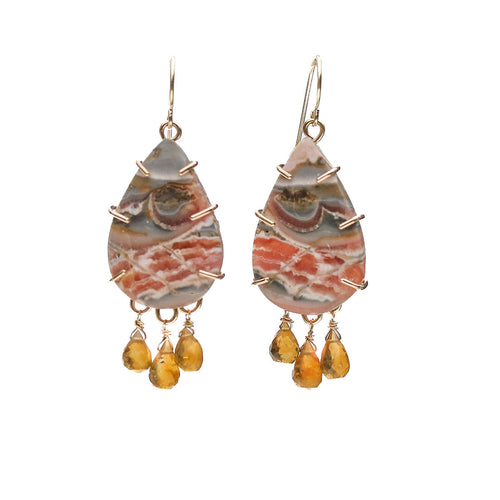 Ochre Sunset Earrings Alana Douvros Jewelry