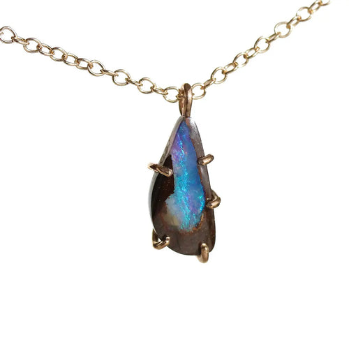 Australian Boulder Opal Necklace Alana Douvros Jewelry
