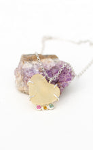 Load image into Gallery viewer, Rainbow Druzy Heart Necklace Alana Douvros Jewelry