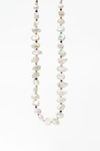 Load image into Gallery viewer, Rainbow Gemstone Houndstooth Freshwater Pearl Necklace Alana Douvros Jewelry