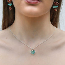 Load image into Gallery viewer, Turquoise Heart Necklace