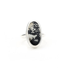Load image into Gallery viewer, Pyrite in Onyx Bezel Ring Alana Douvros Jewelry