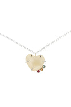 Load image into Gallery viewer, Rainbow Druzy Heart Necklace Alana Douvros Jewelry