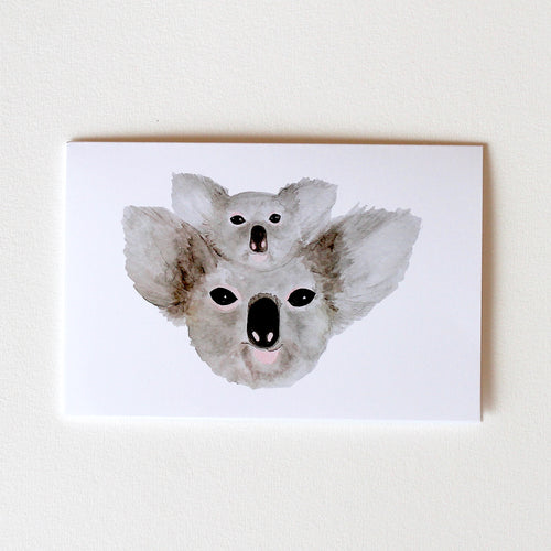 Mama and Baby Koala Greeting Card-100% For Charity
