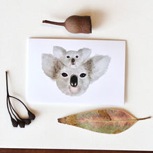 Load image into Gallery viewer, Mama and Baby Koala Greeting Card-100% For Charity