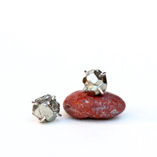 Load image into Gallery viewer, Raw Pyrite Studs