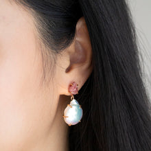 Load image into Gallery viewer, Double Drop Gemstone Earrings