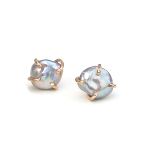 Grey Pearl Studs