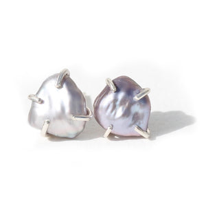 Grey Pearl Studs