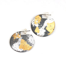 Load image into Gallery viewer, Mixed Metal Disc Earrings
