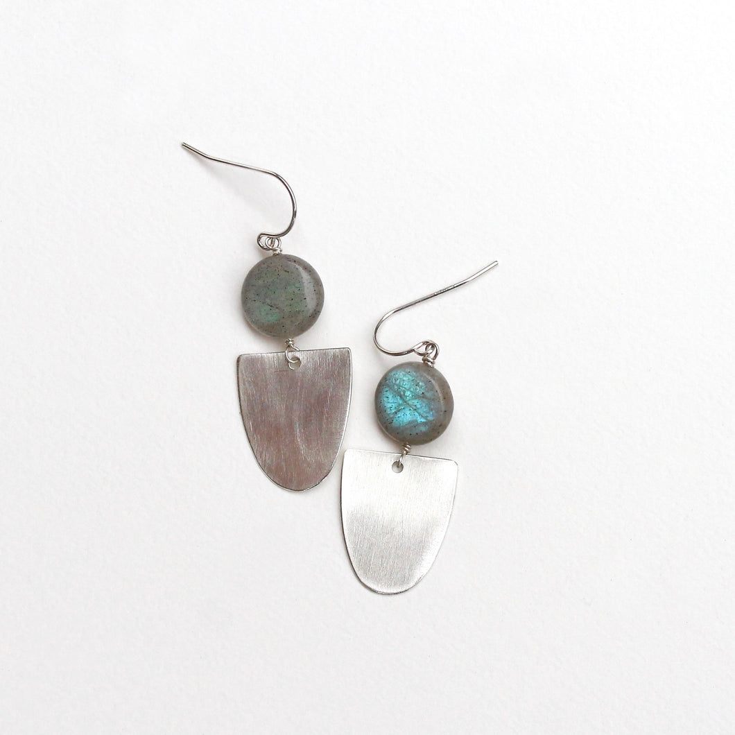 Labradorite Mini Ballroom Earrings