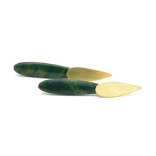 Load image into Gallery viewer, African Jade Sconce Earrings