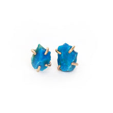 Load image into Gallery viewer, Raw Chrysocolla Studs