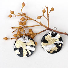 Load image into Gallery viewer, Mixed Metal Coin Earrings