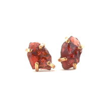 Load image into Gallery viewer, Raw Garnet Studs