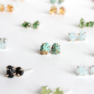 Raw Turquoise Studs