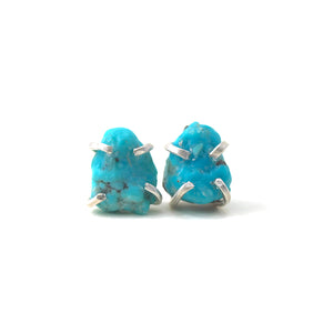 Raw Turquoise Studs