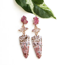 Load image into Gallery viewer, Ocean Jasper and Spinel Tier Earrings