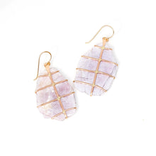 Load image into Gallery viewer, Lepidolite Prong Earrings