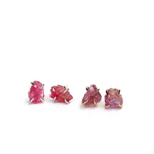 Load image into Gallery viewer, Raw Spinel Studs