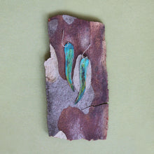 Load image into Gallery viewer, Single Eucalyptus Leaf Earrings