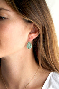 Fuchsite Drop Earrings