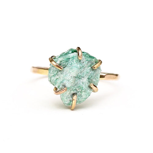 Raw Fuchsite Stacker Ring