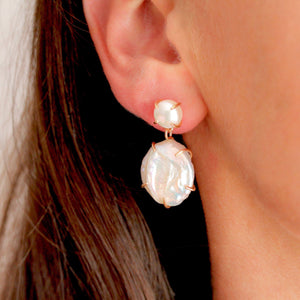 Double Drop Gemstone Earrings