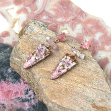 Load image into Gallery viewer, Ocean Jasper and Spinel Tier Earrings