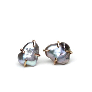 Grey Pearl Studs