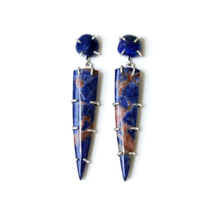 Lapis Lazuli and Sodalite Studs