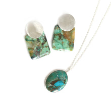 Load image into Gallery viewer, Chrysocolla Bezel Necklace