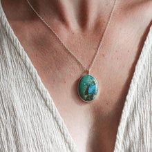 Load image into Gallery viewer, Chrysocolla Bezel Necklace