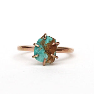 Raw Turquoise Stacker Ring