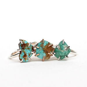 Raw Turquoise Stacker Ring