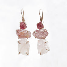 Load image into Gallery viewer, Pink Ladder Earrings