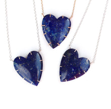 Load image into Gallery viewer, Lapis Lazuli Heart Necklace