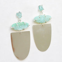 Load image into Gallery viewer, Apatite and Druzy Ballroom Studs