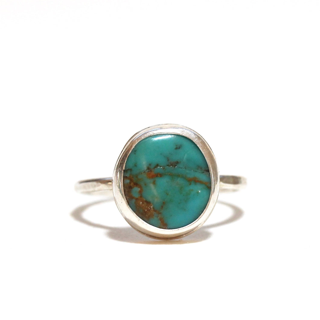 Simple Turquoise Bezel Ring