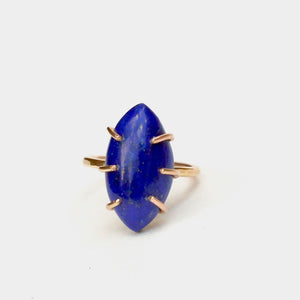 Lapis Lazuli Marquise Ring