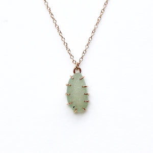 Calcedony Druzy Necklace