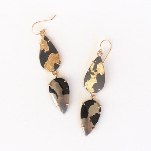 Lunar Teardrop Earrings Alana Douvros Jewelry