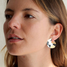 Load image into Gallery viewer, Mixed Metal Wedge Earrings