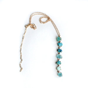 Blue Tones Waterfall Necklace