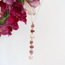 Load image into Gallery viewer, Pink Tones Waterfall Necklace