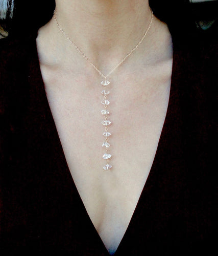 Herkimer Diamond Cascade Necklace