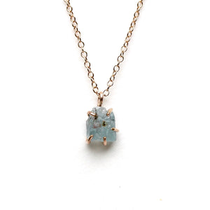 Raw Aquamarine Necklace