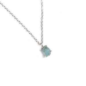 Raw Aquamarine Necklace