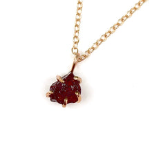Load image into Gallery viewer, Raw Garnet Necklace